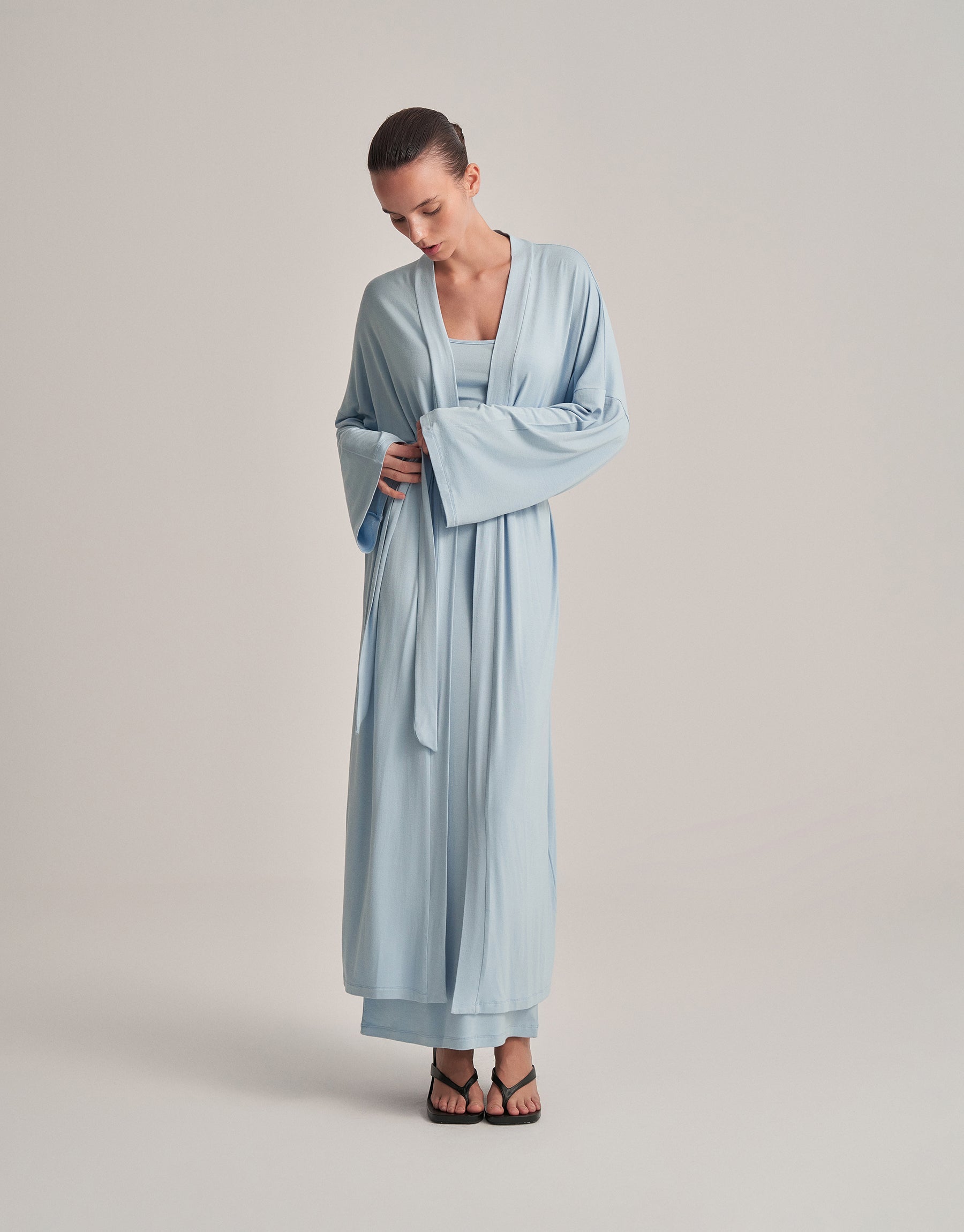 SOFT LOUNGE KIMONO BABY BLUE